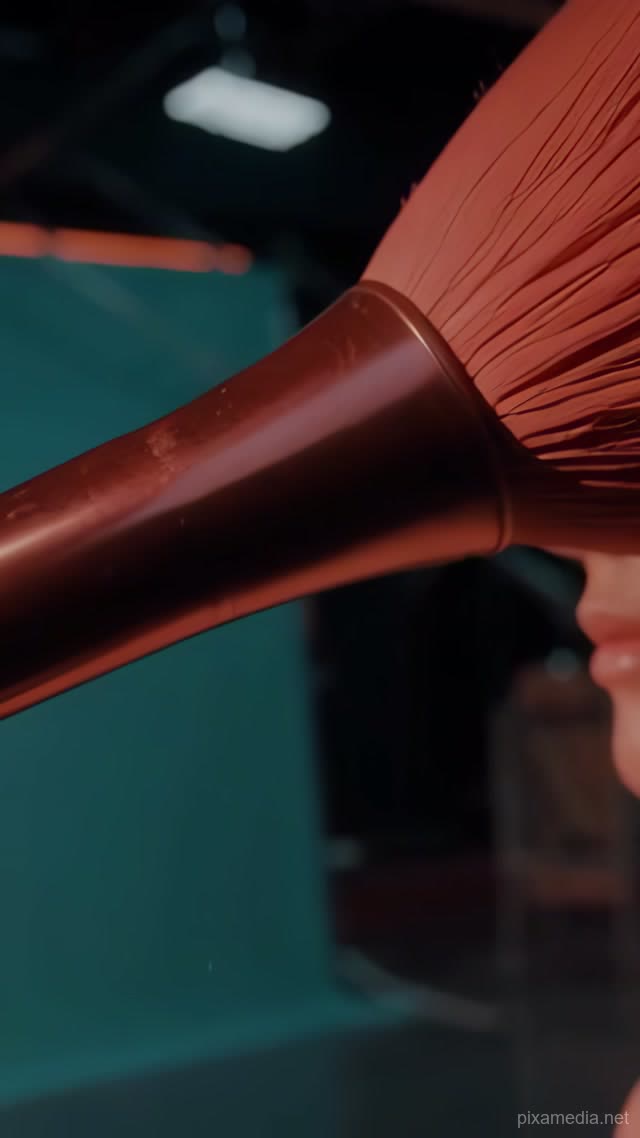 Terracotta Sunset on Porcelain - Fashion & Beauty AI stock